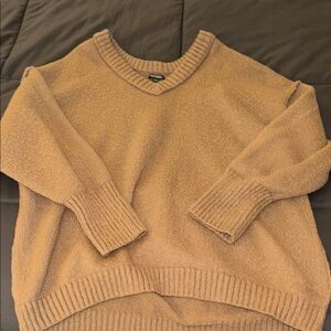 Wild Fable Tan V-Neck Sweater